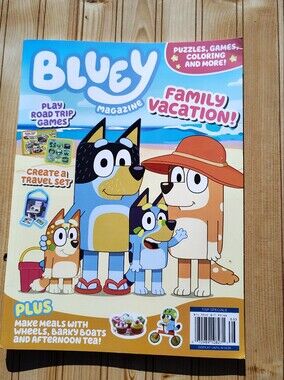 Bluey Magazine Family Vacation! - Blue Cover